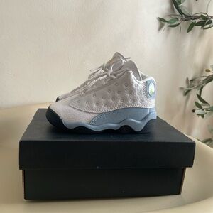 Jordan Kids White and blue Sneakers